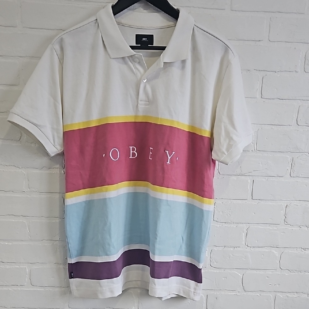 Obey Multicolor Men's Polo Shirt